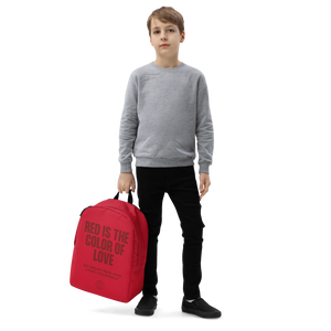 Red is the color of love Minimalist Backpack