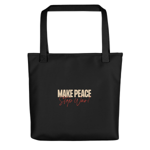 Make Peace Stop War Tank Tote Bag