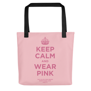 Keep Calm and Wear Pink Tote Bag