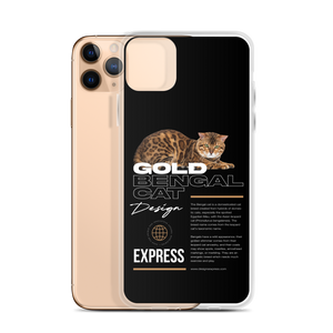 Gold Bengal Cat iPhone Case
