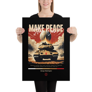 Make Peace Stop War Tank Poster Print Art