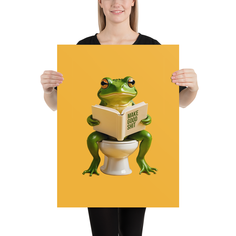 Frog Poop Poster Print Art – Design Express