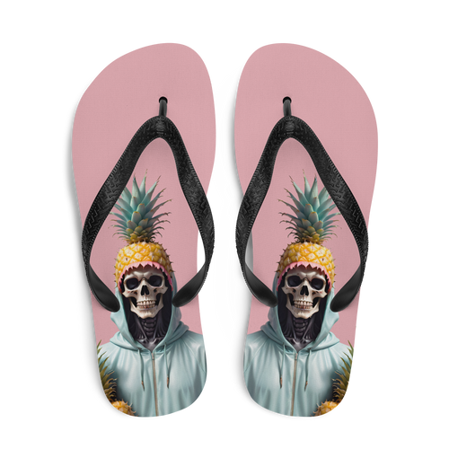 Skull Pineapple Flip-Flops
