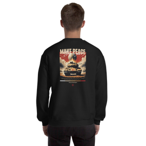 Make Peace Stop War Tank Unisex Sweatshirt