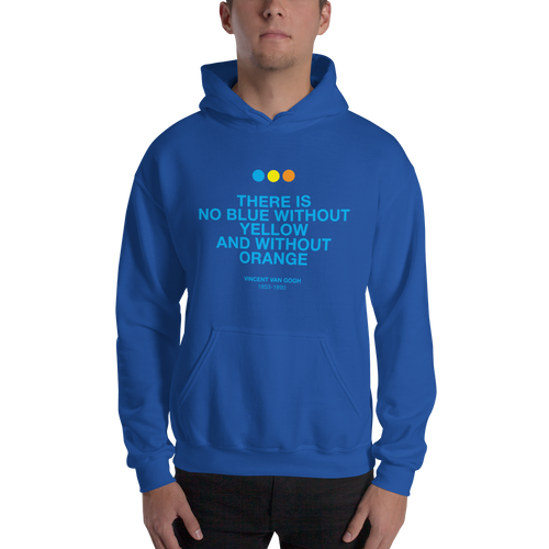 Royal / S There is No Blue Unisex Hoodie by Design Express