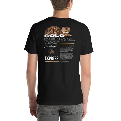 Gold Bengal Cat Unisex T-shirt Front