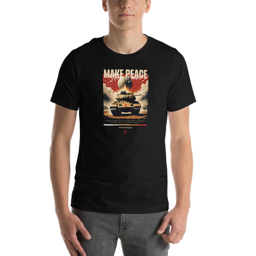 Make Peace Stop War Tank Unisex T-shirt Front Print