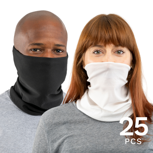 25 Pcs USA Face Defender Neck Gaiters Masks by Design Express