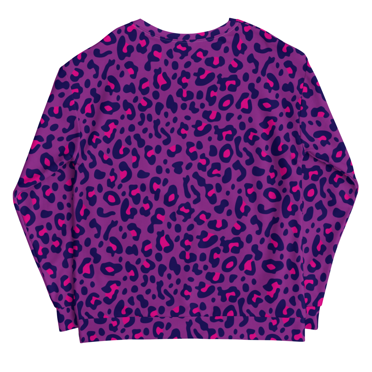 Purple Leopard Print Unisex Sweatshirt – Design Express