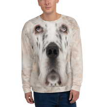 XS English Setter "All Over Animal" Unisex Sweatshirt by Design Express