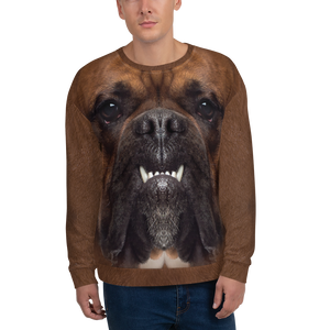 XS Boxer "All Over Animal" Unisex Sweatshirt by Design Express