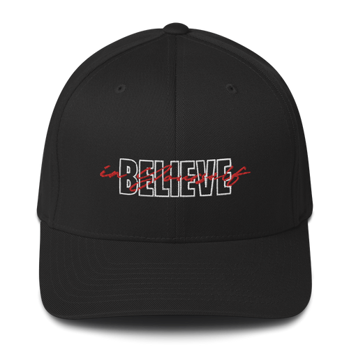 S/M Believe in yourself Typography Baseball Cap by Design Express