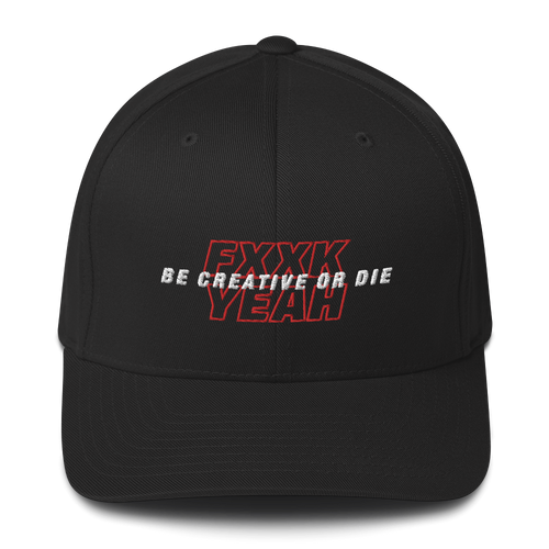 S/M Be Creative or Die Baseball Cap by Design Express