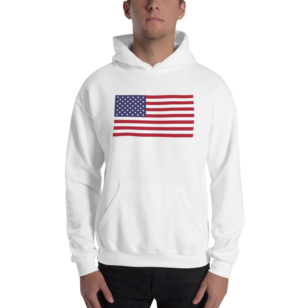 White / S United States Flag 