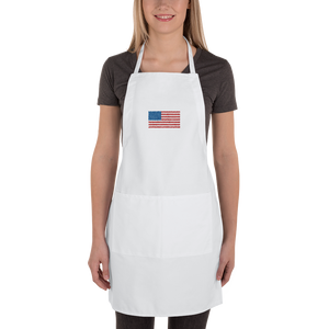 United States Flag "Solo" Embroidered Apron by Design Express