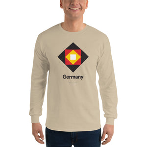 Sand / S Germany "Diamond" Long Sleeve T-Shirt by Design Express