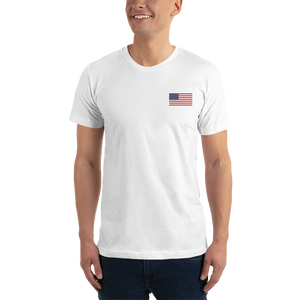 United States Flag "Solo" Embroidered T-Shirt by Design Express