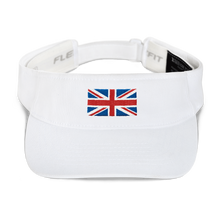 White United Kingdom Flag "Solo" Visor by Design Express