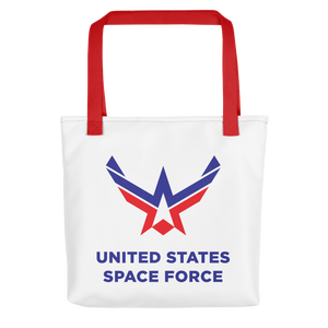 Red United States Space Force Tote bag Totes by Design Express