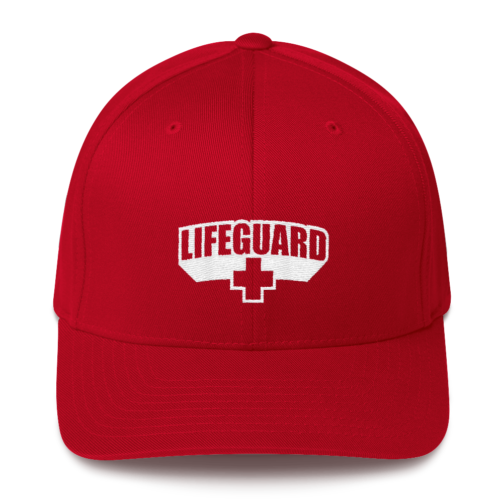 S/M Lifeguard Classic Red Structured Twill Cap by Design Express