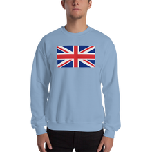 Light Blue / S United Kingdom Flag "Solo" Sweatshirt by Design Express
