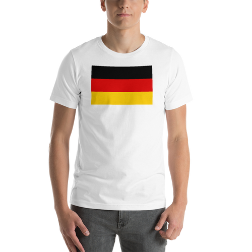 White / S Germany Flag Short-Sleeve Unisex T-Shirt by Design Express