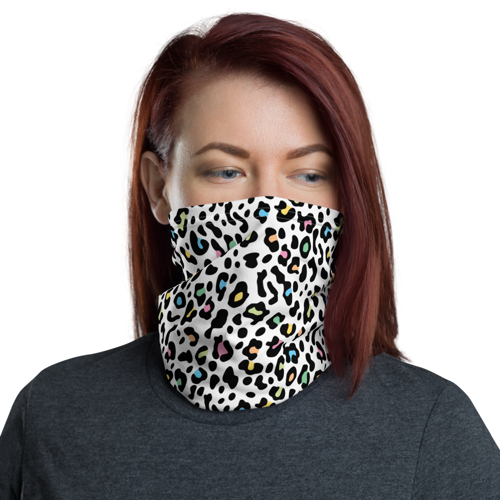 Default Title Color Leopard Print Neck Gaiter Masks by Design Express