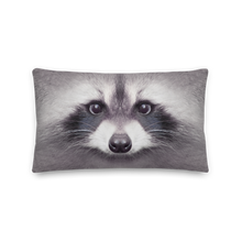 Racoon "All Over Animal" Rectangular Premium Pillow by Design Express