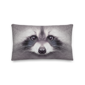 Racoon "All Over Animal" Rectangular Premium Pillow by Design Express