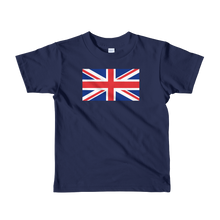 Navy / 2yrs United Kingdom Flag "Solo" Short sleeve kids t-shirt by Design Express