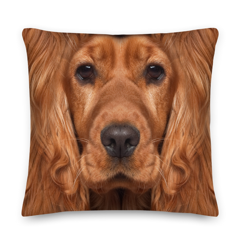 22×22 Cocker Spaniel Dog Premium Pillow by Design Express