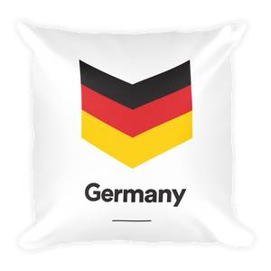 Default Title Germany "Chevron" Square Pillow by Design Express