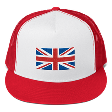 Red/ White/ Red United Kingdom Flag "Solo" Trucker Cap by Design Express