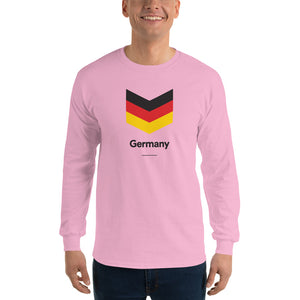 Light Pink / S Germany "Chevron" Long Sleeve T-Shirt by Design Express