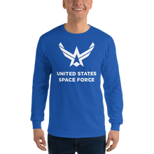 Royal / S United States Space Force "Reverse" Long Sleeve T-Shirt by Design Express