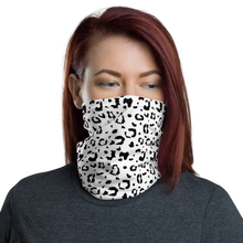 Default Title Black & White Leopard Print Neck Gaiter Masks by Design Express