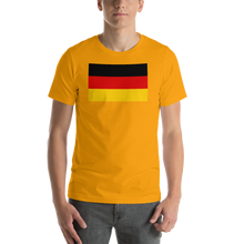 Gold / S Germany Flag Short-Sleeve Unisex T-Shirt by Design Express