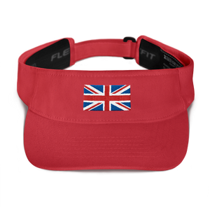 Red United Kingdom Flag "Solo" Visor by Design Express