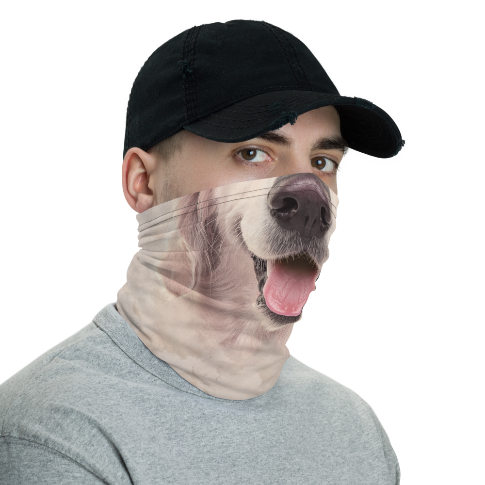 Golden Retriever Dog Neck Gaiter Design Express