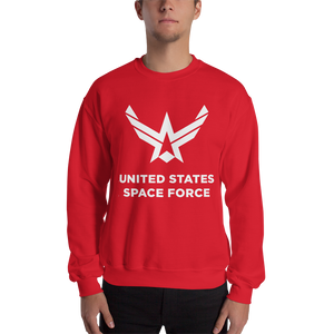 Red / S United States Space Force "Reverse" Sweatshirt by Design Express