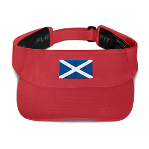 Red Scotland Flag "Solo" Visor by Design Express