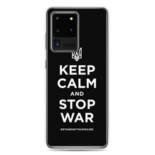 Samsung Galaxy S20 Ultra Keep Calm and Stop War (Support Ukraine) White Print Samsung Case by Design Express