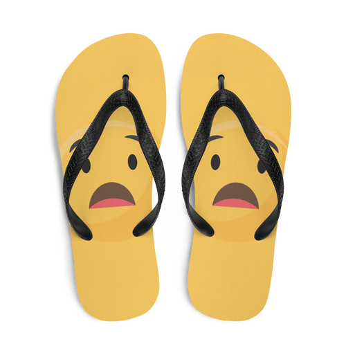 Curious Emoji Flip-Flops