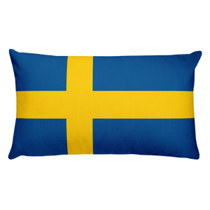Default Title Sweden Flag Allover Print Rectangular Pillow Home by Design Express