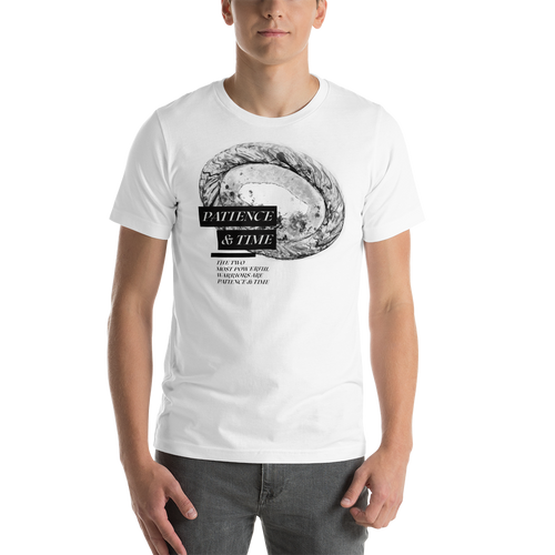 White / XS Patience & Time Unisex T-Shirt by Design Express