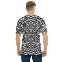 Vertigo Optical Illusion Background All-Over Print Men's Crew Neck T-Shirt