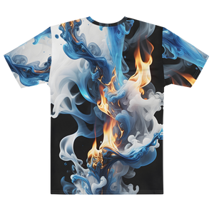 Blue Smoke Fire All-Over Print Men's T-Shirt