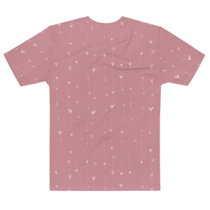 Cute Pink Swan All-Over Print Men's T-Shirt