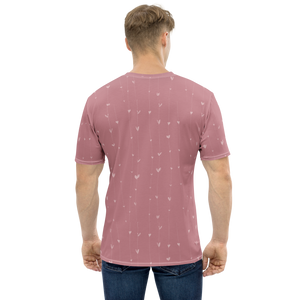 Cute Pink Swan All-Over Print Men's T-Shirt