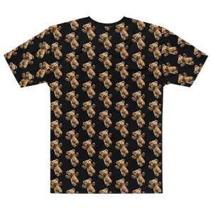 Happy Teddy Bear Pattern All-Over Print Men's T-Shirt